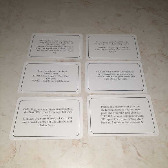Hedgehogs Revenge Vintage Game Replacement Piece Cards - Picture 15 of 16